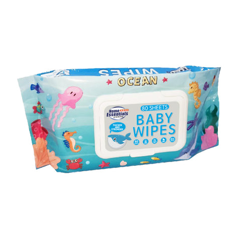 Home Essentials Ocean Baby Wet Wipes (80s x 5.21g - Piece)