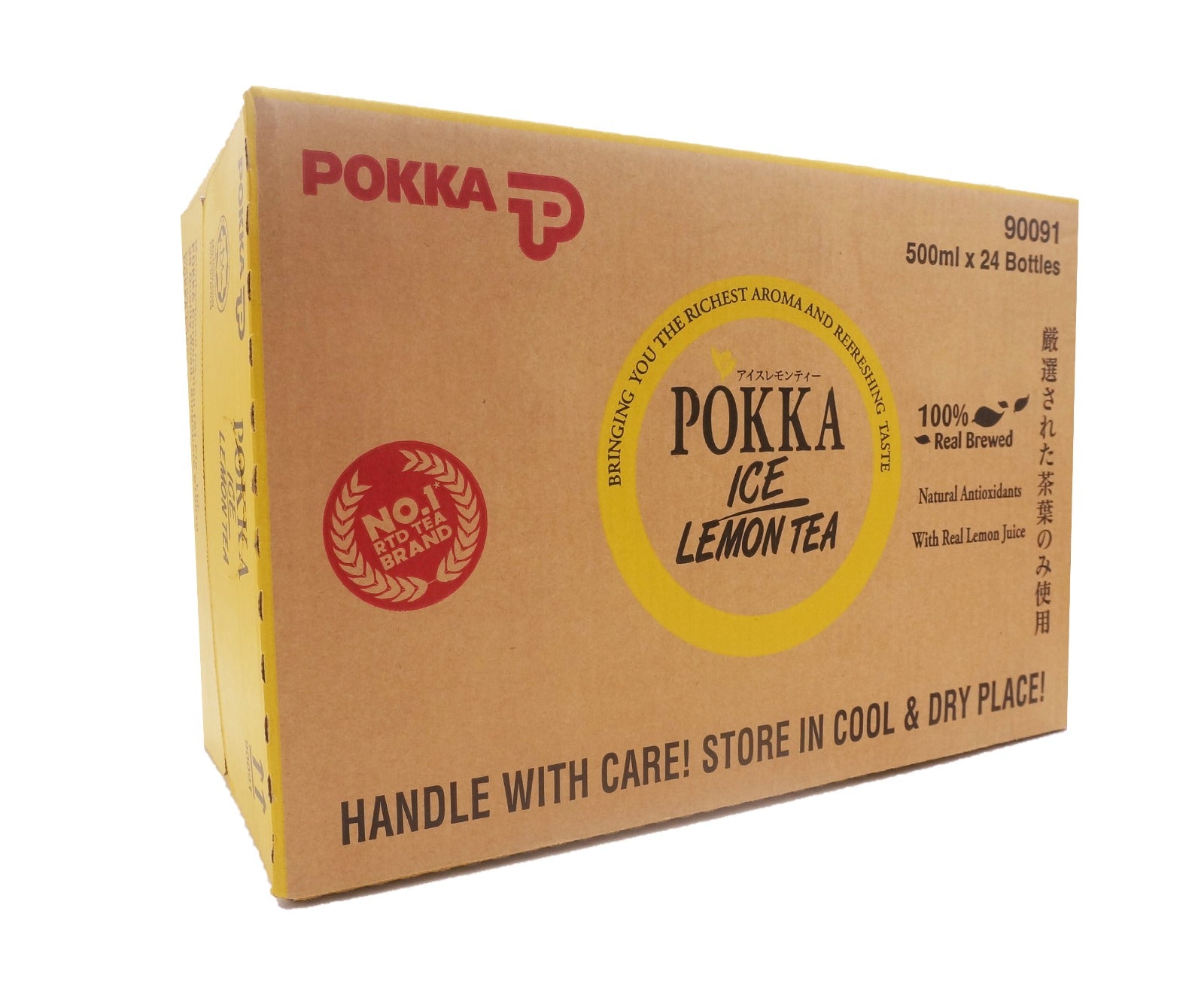 Pokka Ice Lemon Tea Bottle (24 x 500ml - Carton)