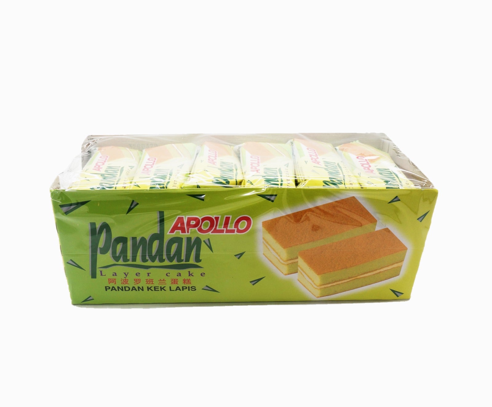 Apollo Layer Cake - Pandan (24s x 18g - Piece)