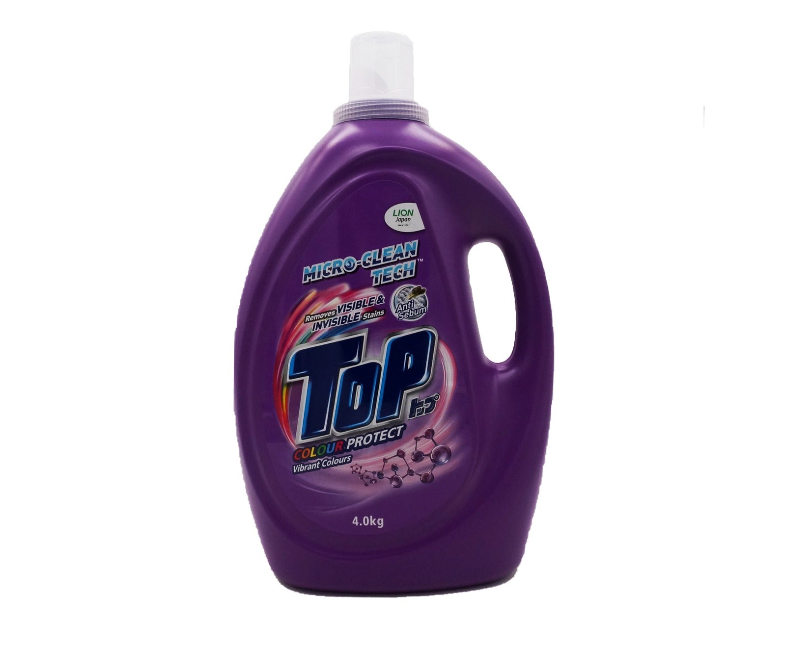 Top Concentrated Liquid Detergent Bottle - Purple Colour Care (4kg – Piece)
